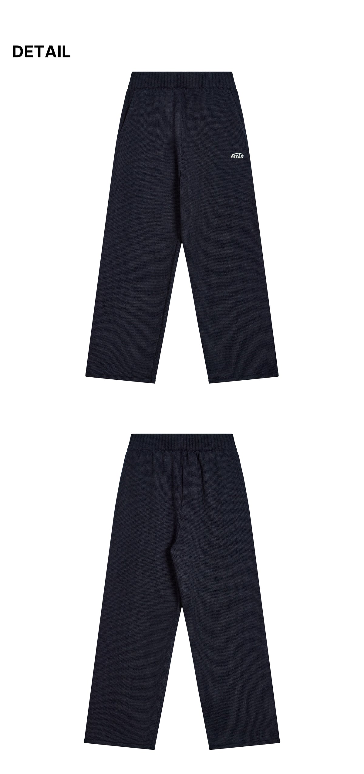 Emis Lounge Knit Pants-Navy