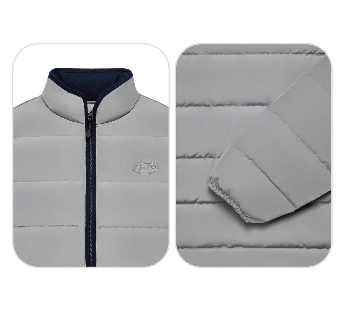 Emis Bound Midweight Down Jacket-Light Gray