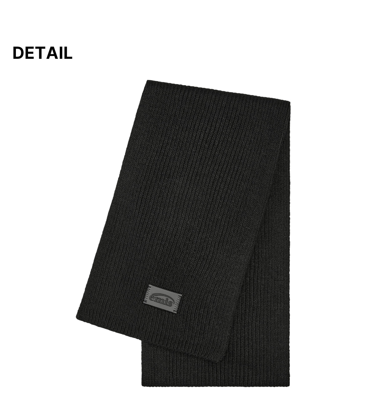 EMIS Square Patch Point Muffler-Black