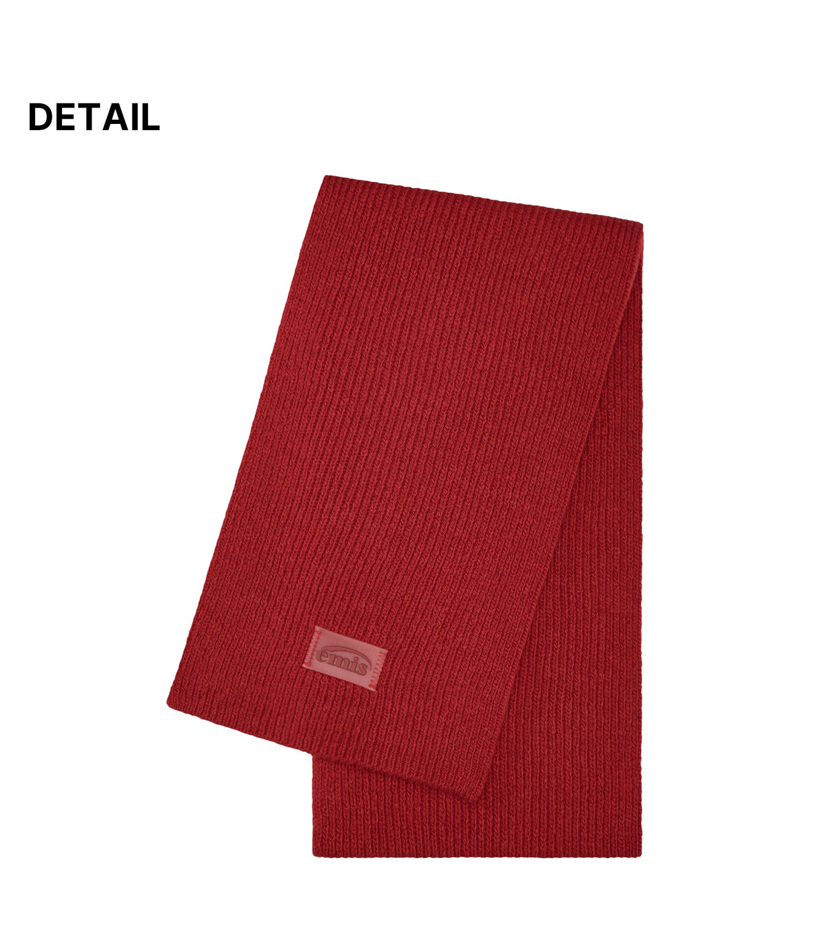 EMIS Square Patch Point Muffler-Red