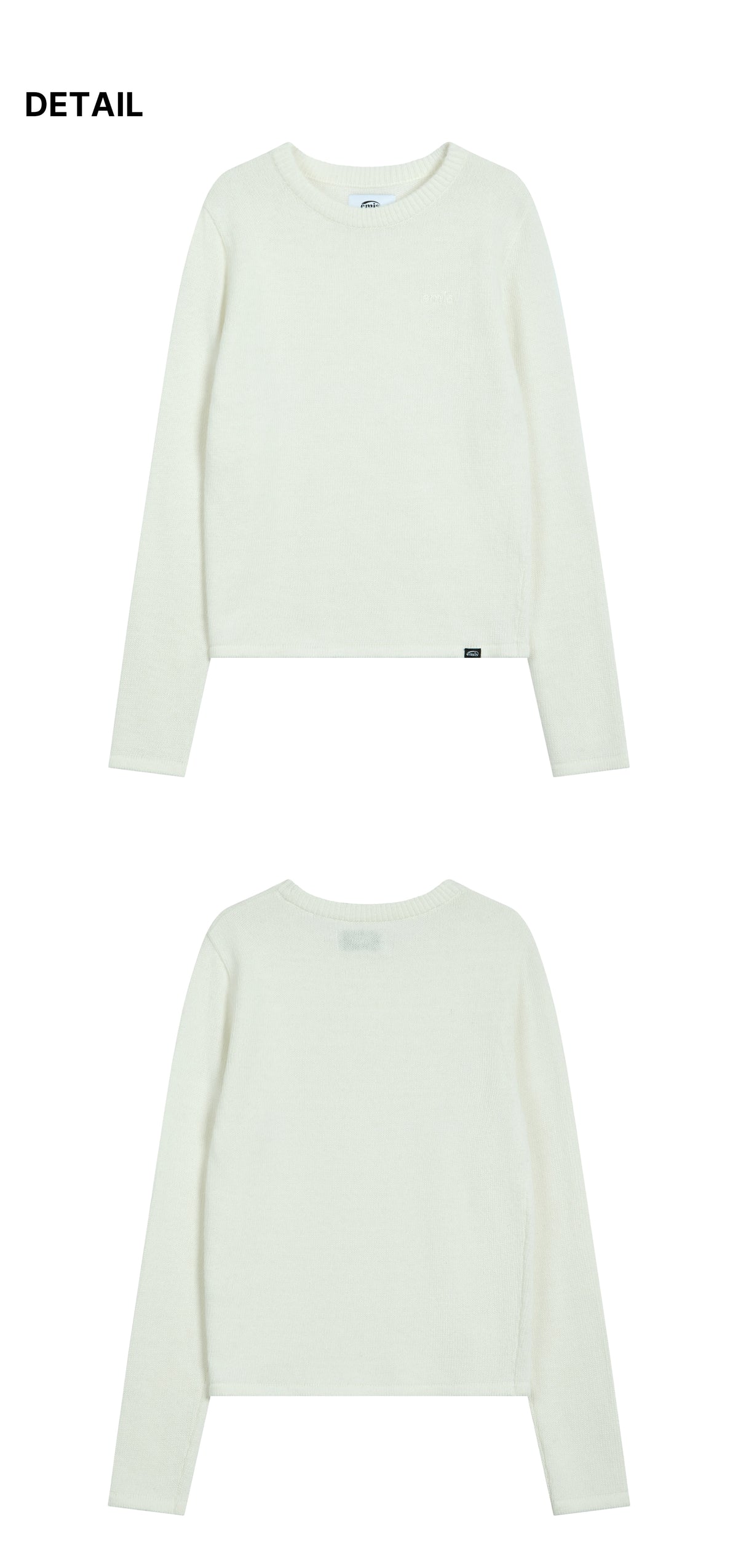 Emis Classic Knit Pullover-Ivory