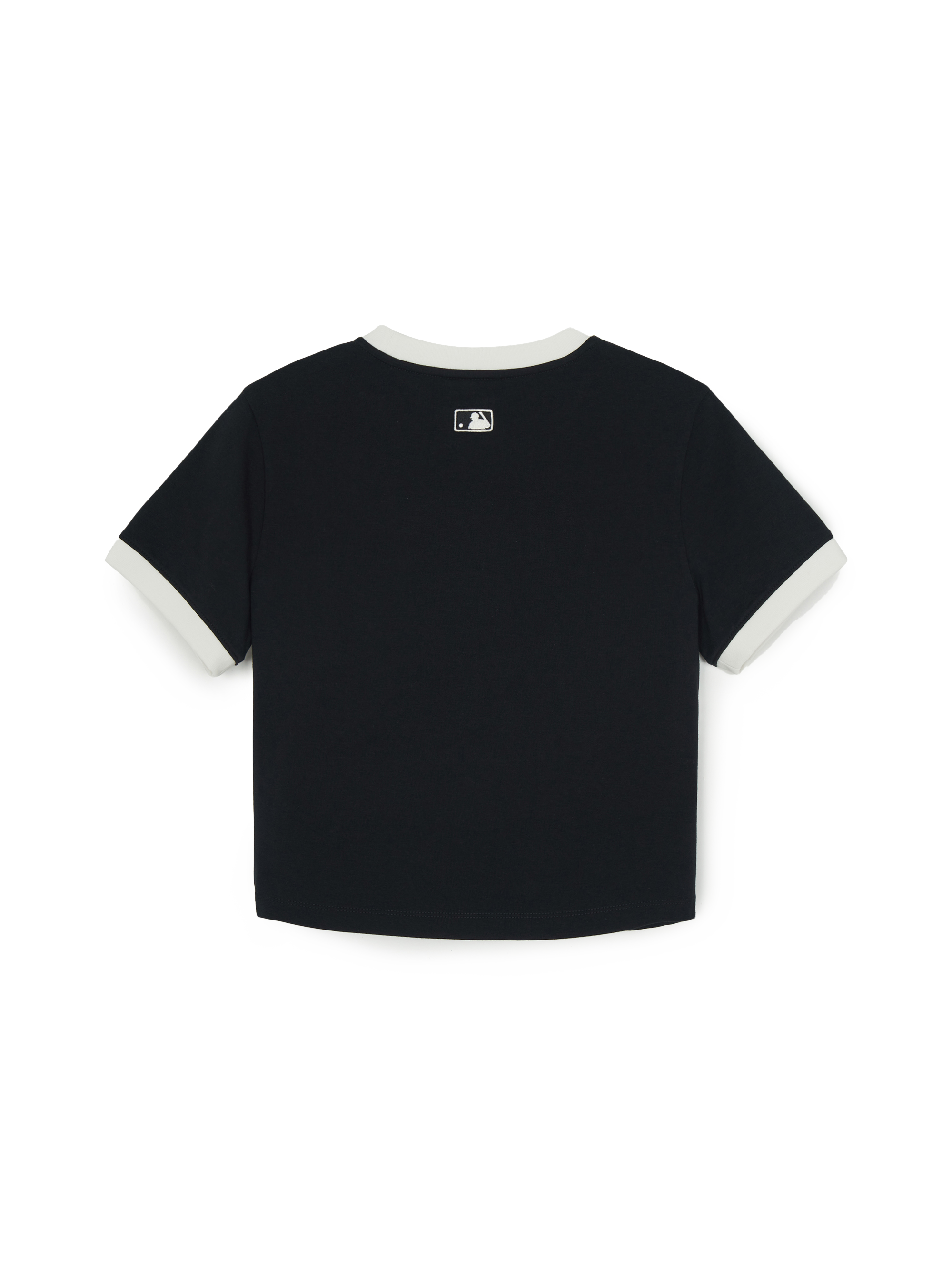 MLB Korea Women's Sportive Cursive Ringer Crop T-shirts