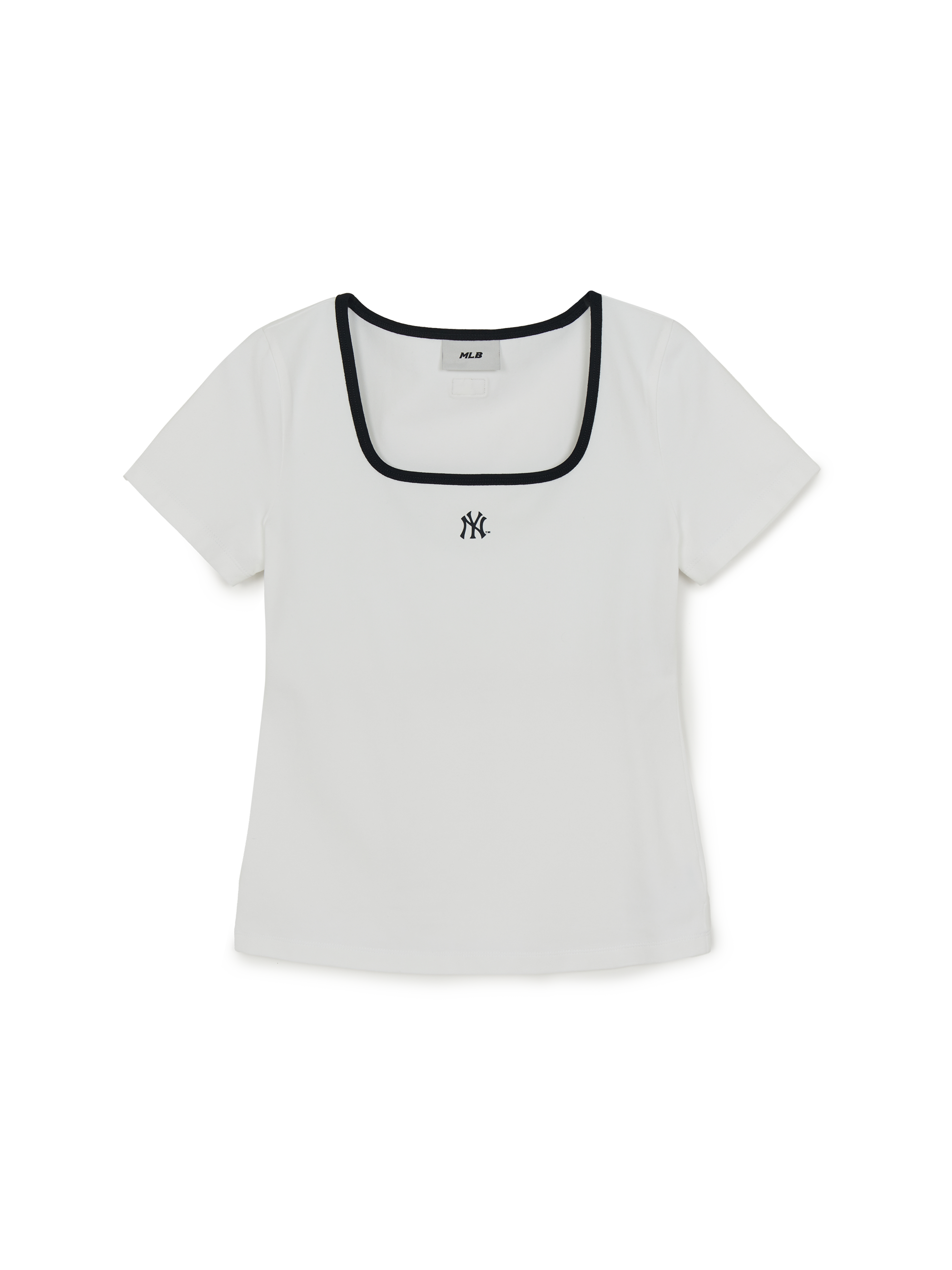 MLB Korea Women's Basic Square Neck Slim Fit T-shirt