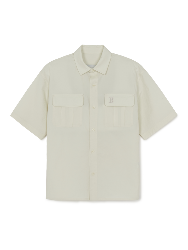 MLB Korea Street Vintage Washing Cotton Blend Short Sleeves Shirts