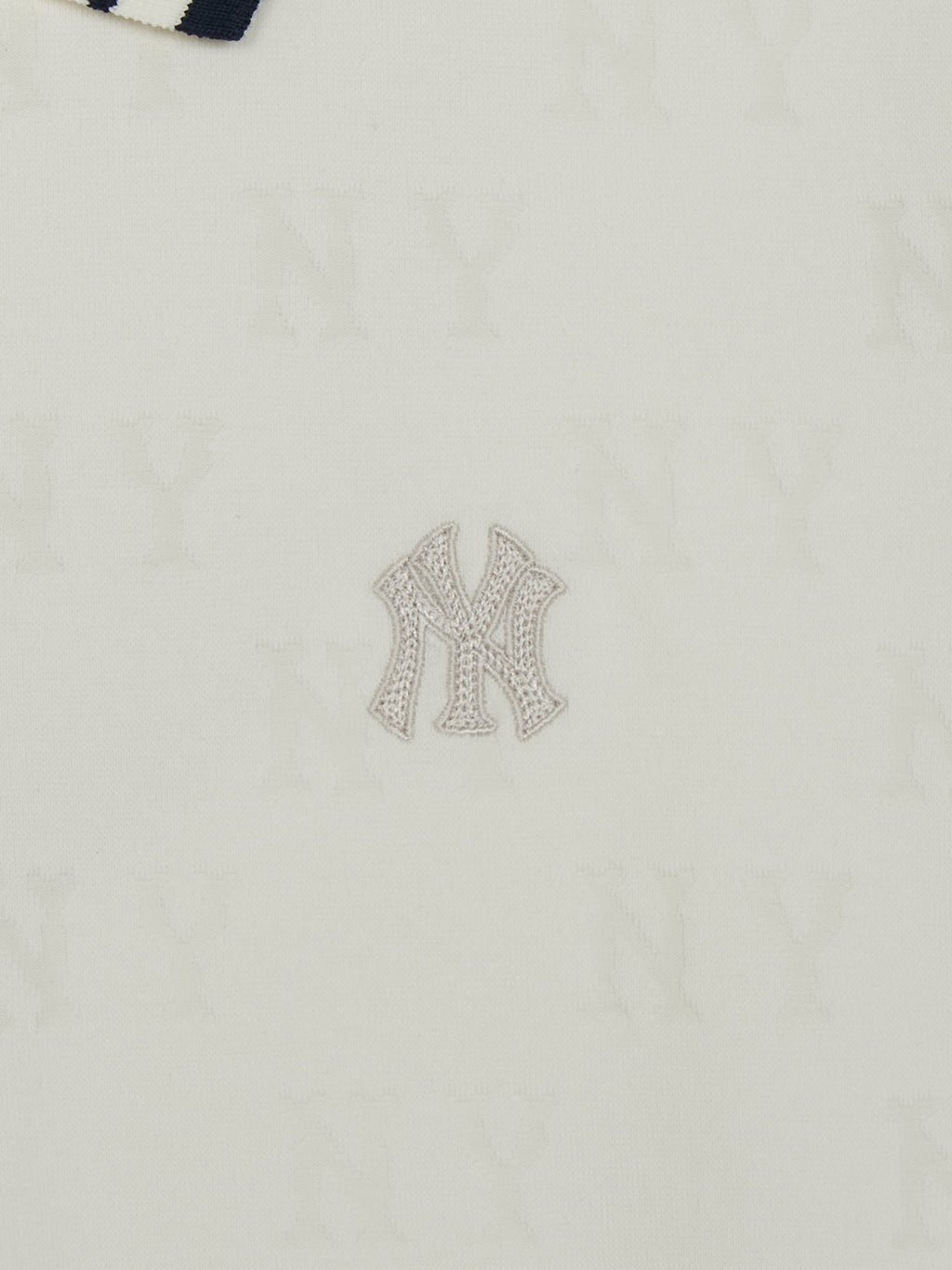 MLB Korea Women's Classic Monogram Tone-on-Tone Jacquard Collar Ops