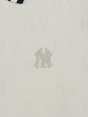MLB Korea Women's Classic Monogram Tone-on-Tone Jacquard Collar Ops