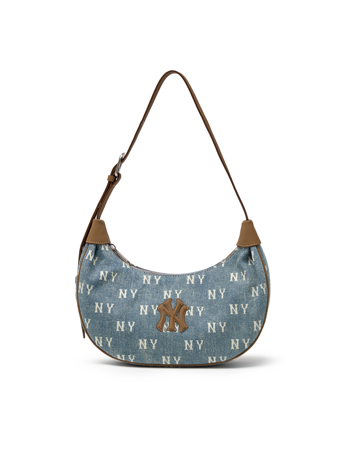 MLB Classic Monogram Vintage Denim Hobo Bag