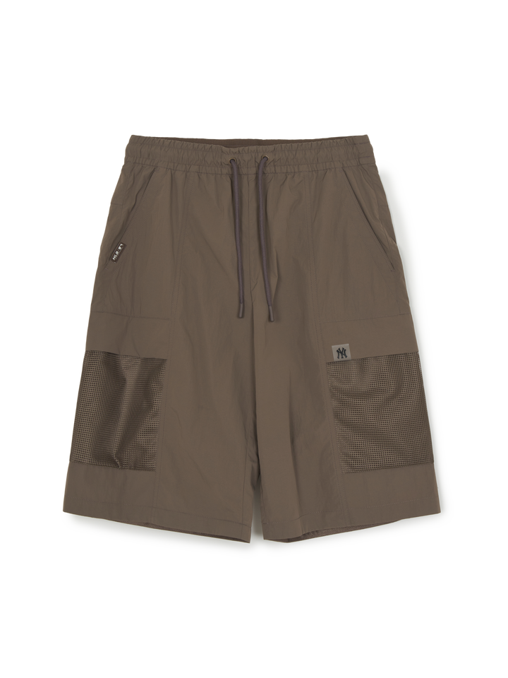 MLB Korea Gorpcore Light Weight Mesh Cargo 9in Shorts