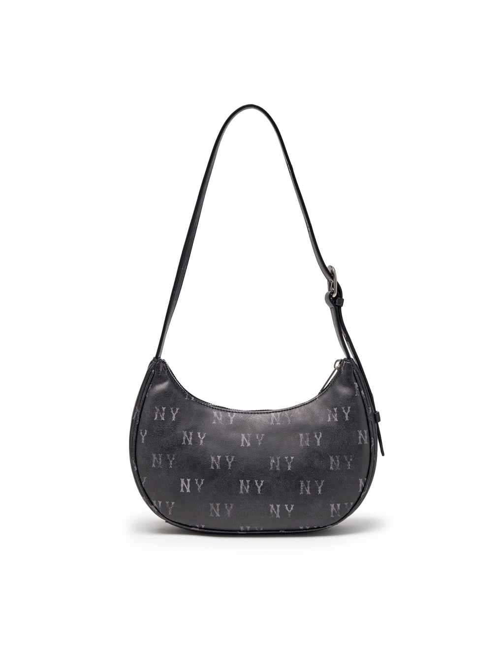 MLB Korea Classic Monogram Vintage PU Hobo Bag