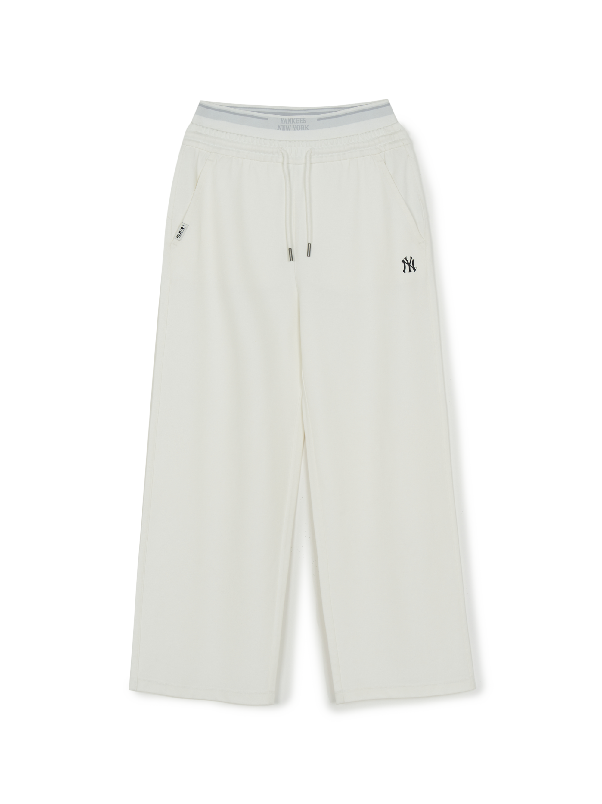 [mlb korea] Women's Basic Double Waisted Semi Wide Hip Pants