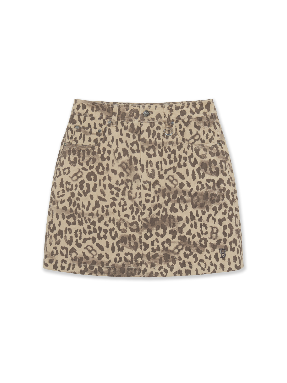 Mlb Women's Cotton Leopard Mini Skirt