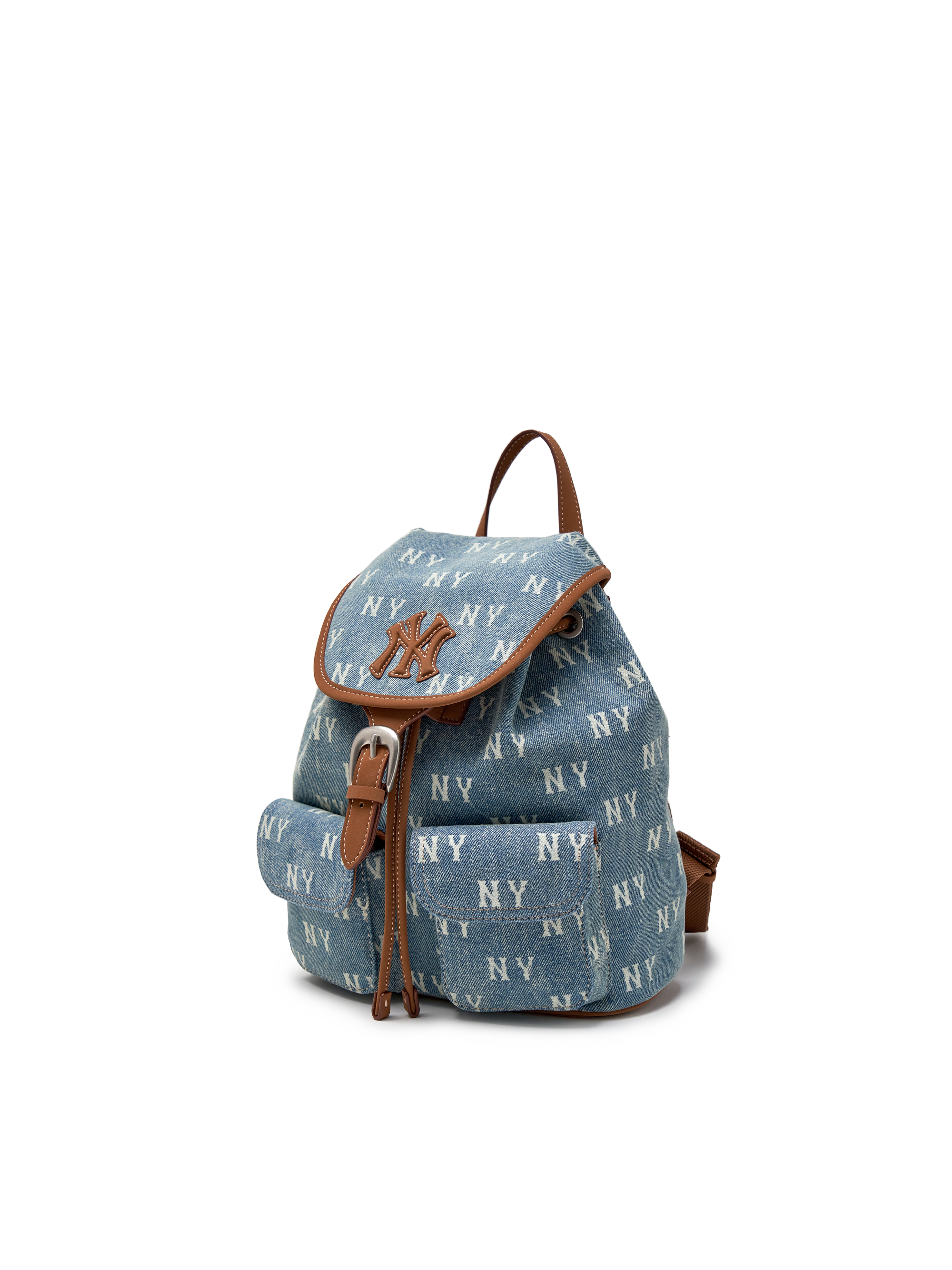 MLB Korea Classic Monogram Vintage Denim Backpack