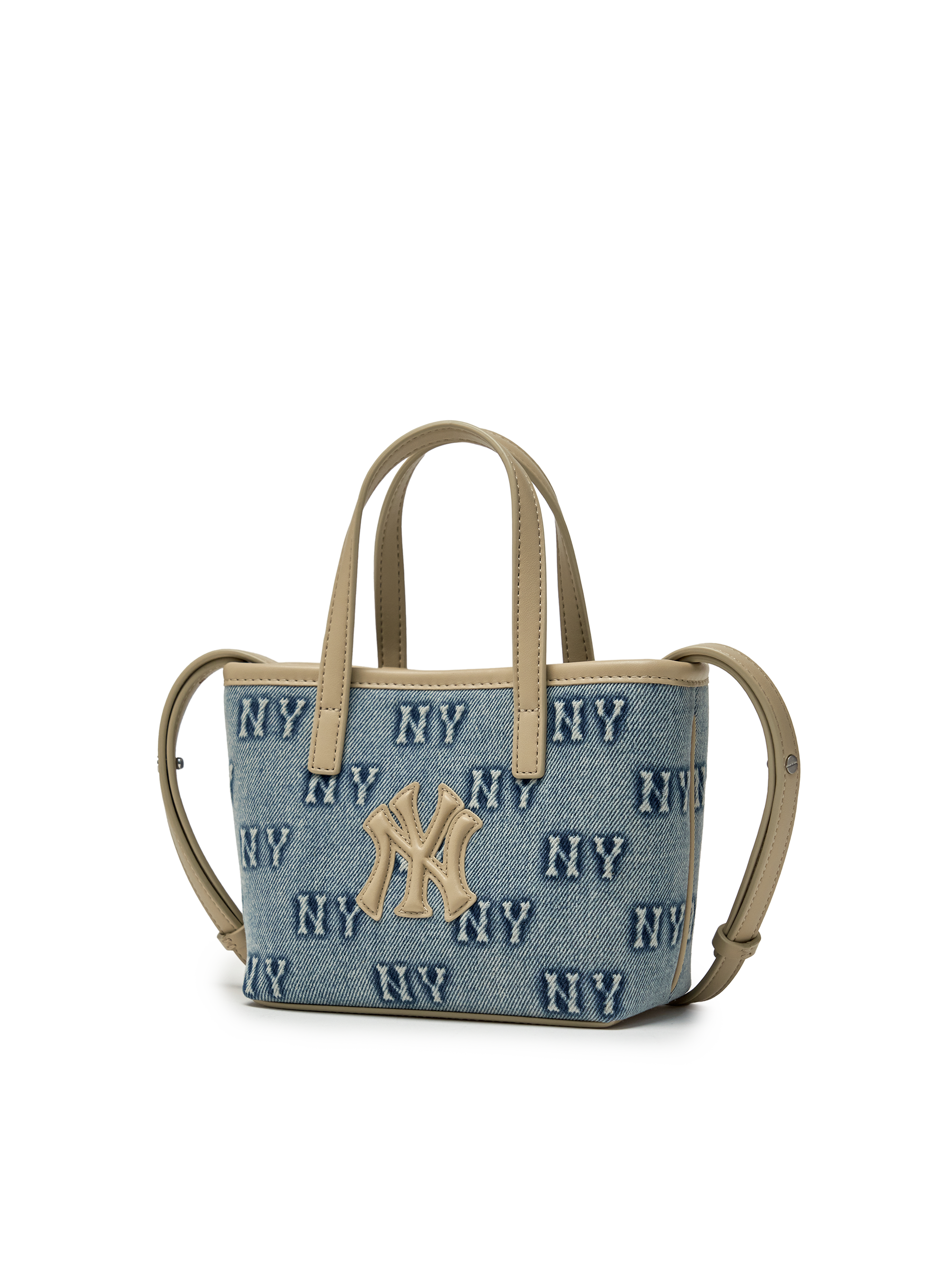 MLB Korea Classic Monogram Denim Embo Mini Cross Bag