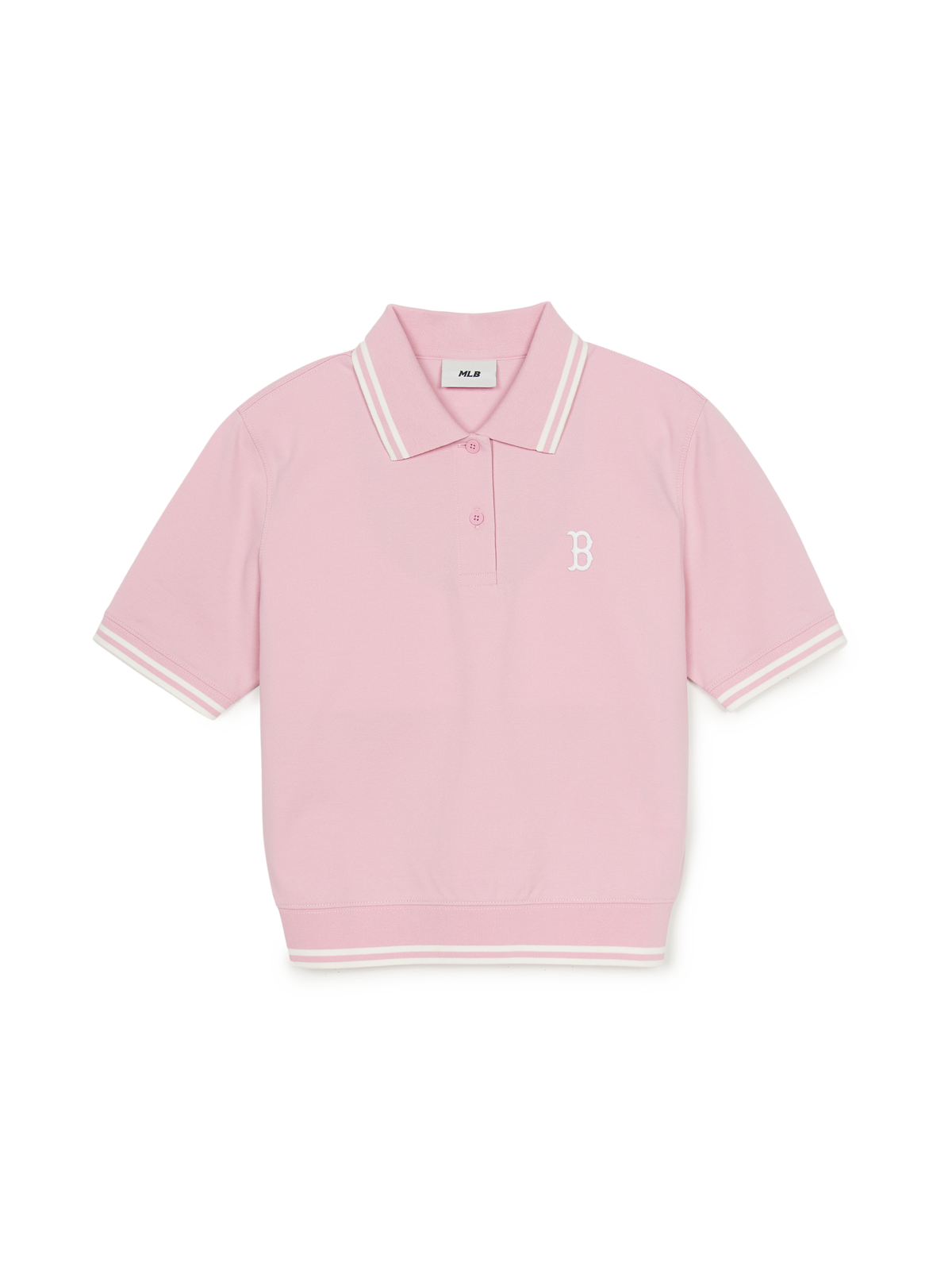 Mlb Women's Basic Crop Polo T-shirt