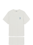 MLB Korea Vintage Denimlike Monotive Over Fit T-shirt