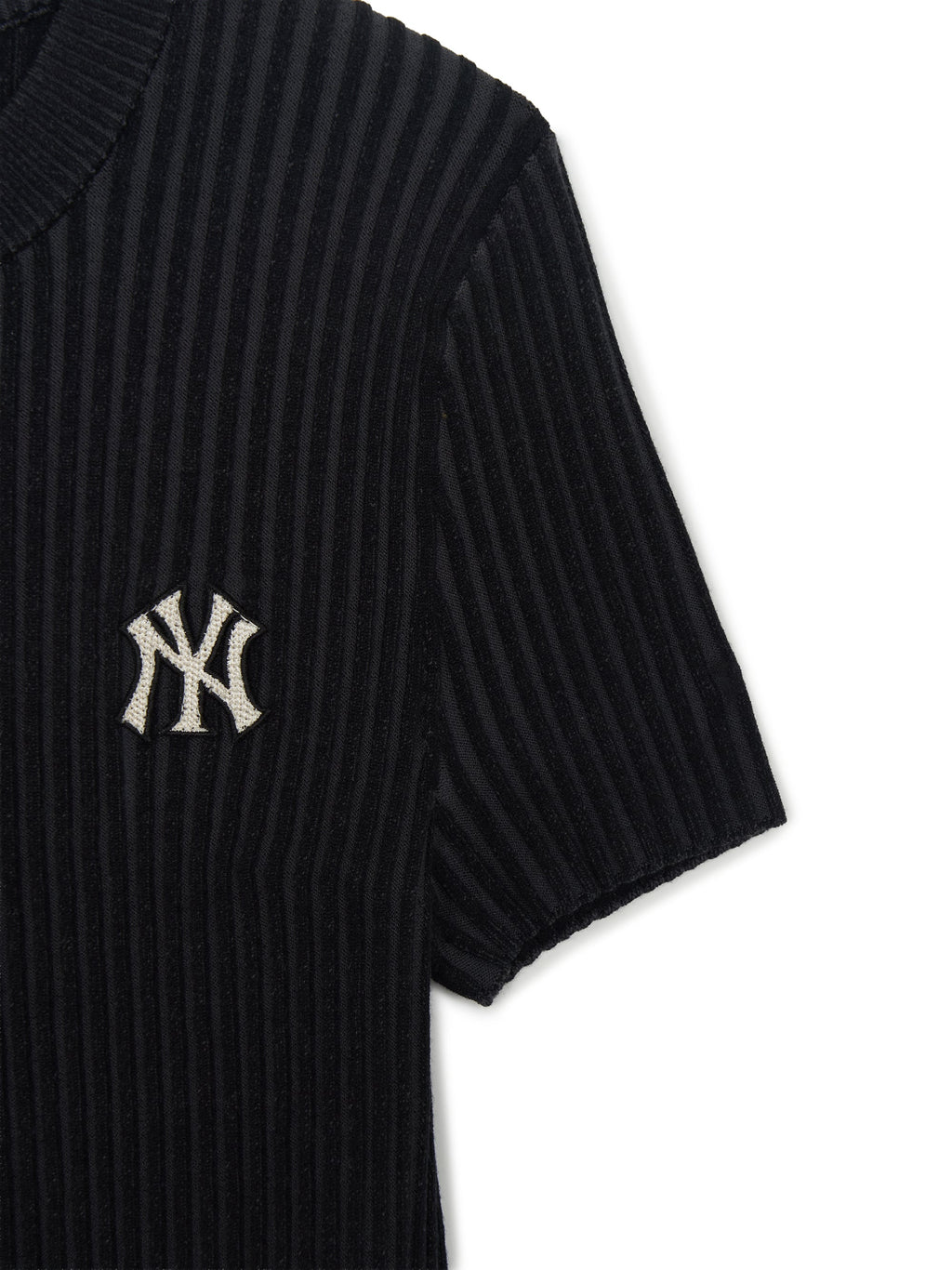 MLB Korea Women's Basic Street Ribbed Short Sleeve Knit Pullover