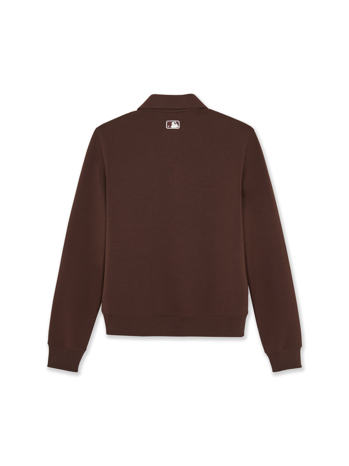 Mlb Basic Small Logo Half Zip Up Sweatshirt