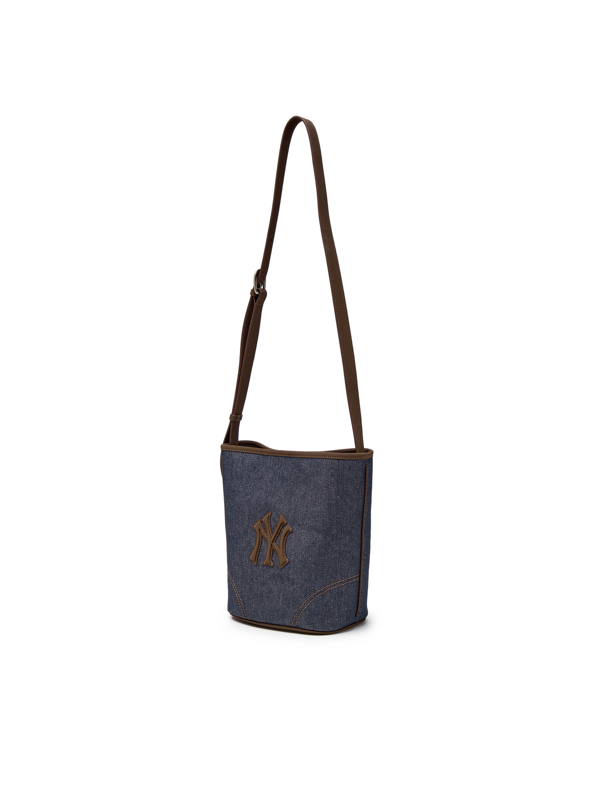 Mlb Denim Color Combination Bucket Bag