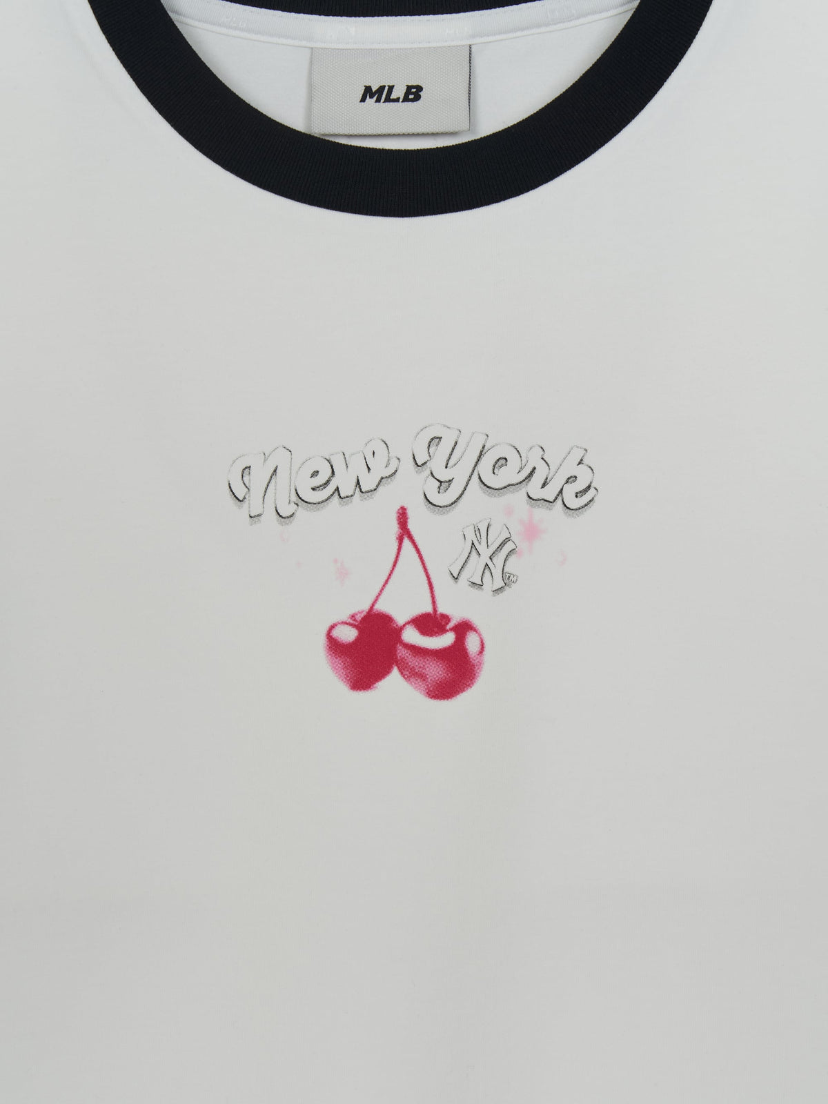 Mlb Women's Summer Fruits Lifestyle Slim Semi Crop Ringer T-Shirts