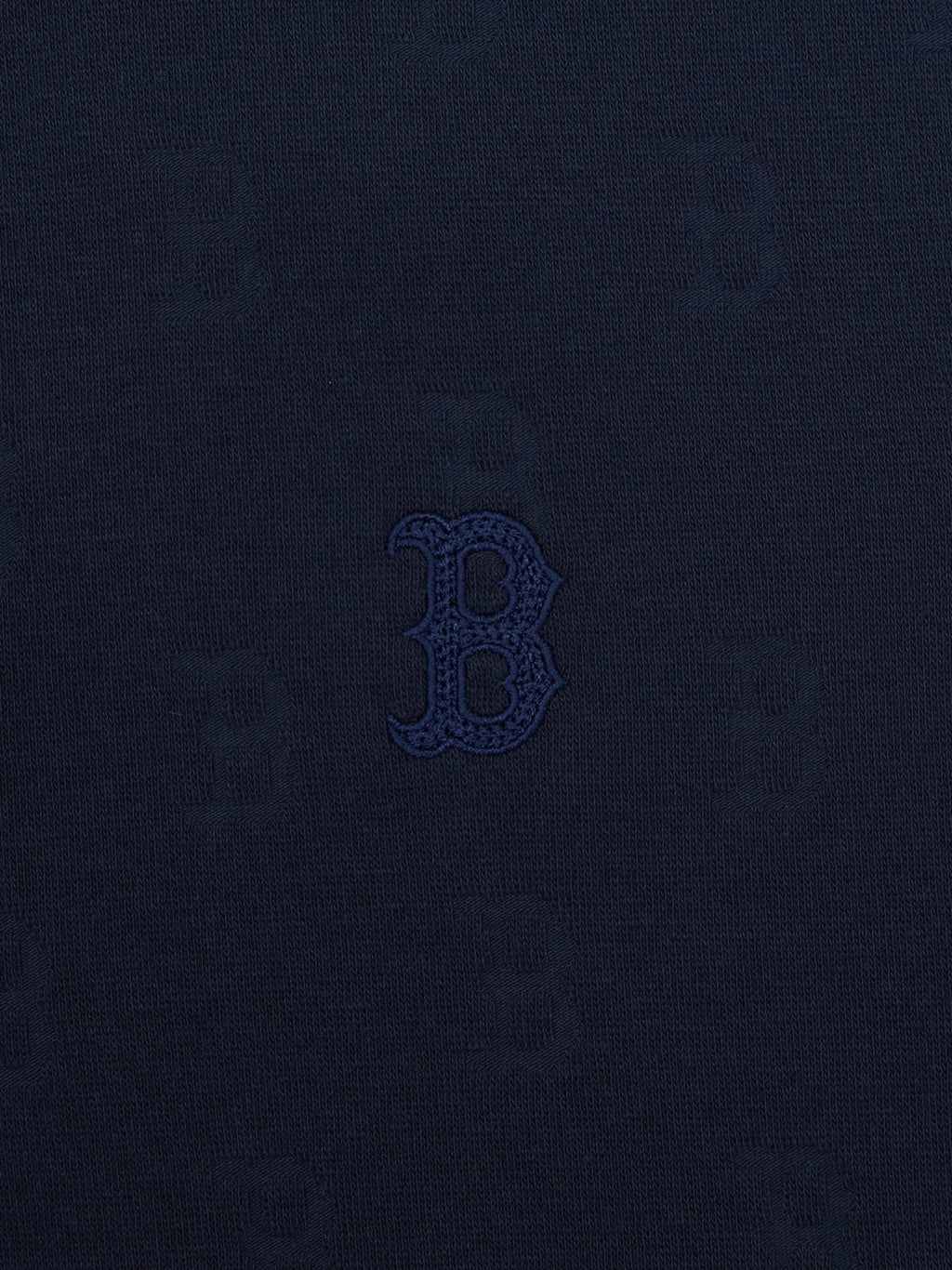 MLB Korea Women's Classic Monogram Tone-on-Tone Jacquard Collar Ops