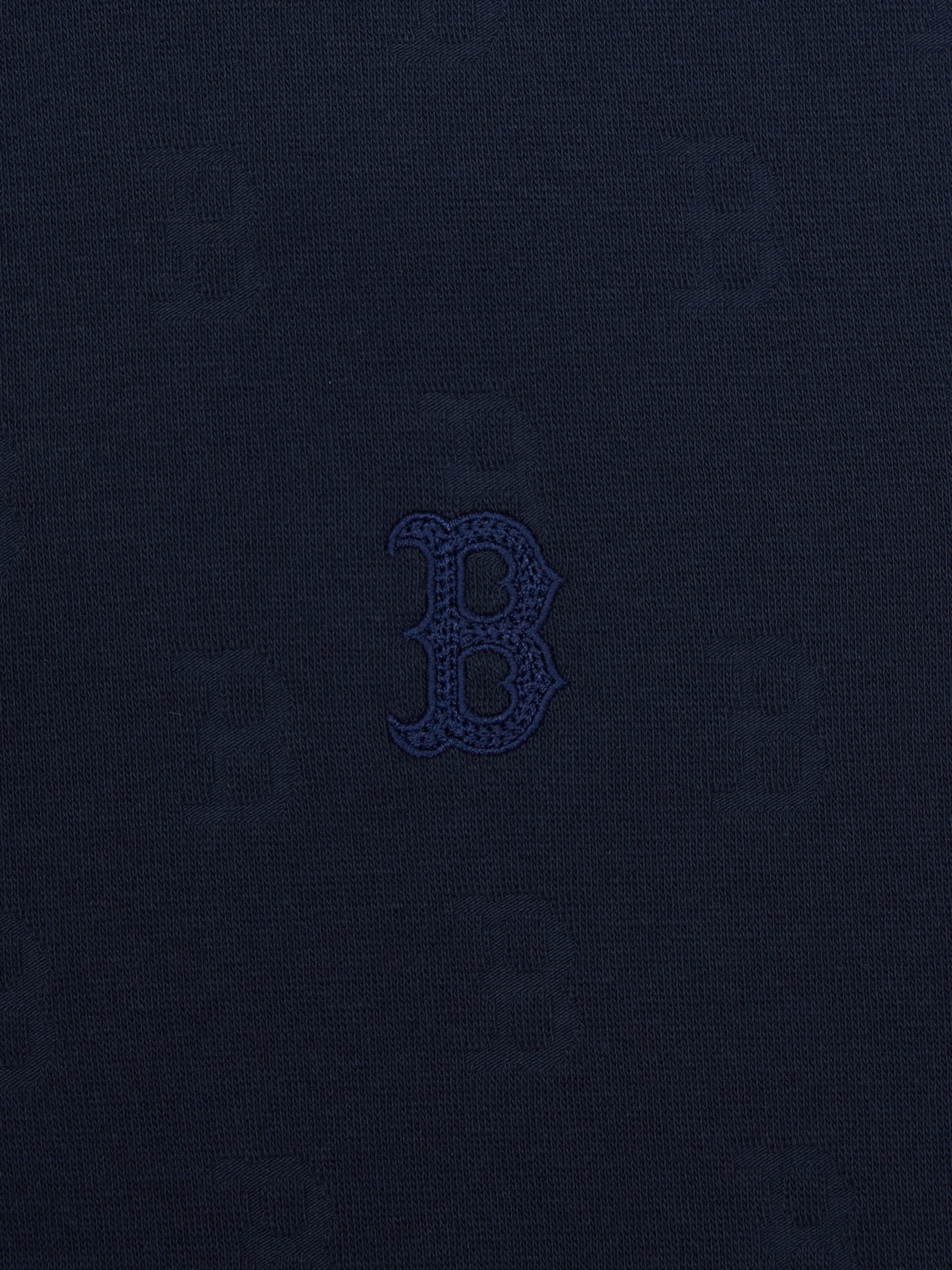 MLB Korea Women's Classic Monogram Tone-on-Tone Jacquard Collar Ops