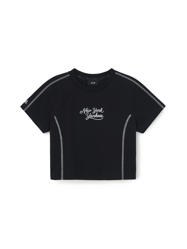 MLB Korea Women's Sportive Track Crop T-Shirt