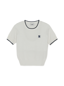 MLB Korea Women's Varsity Cool Touch Short Sleeve Knit Pullover