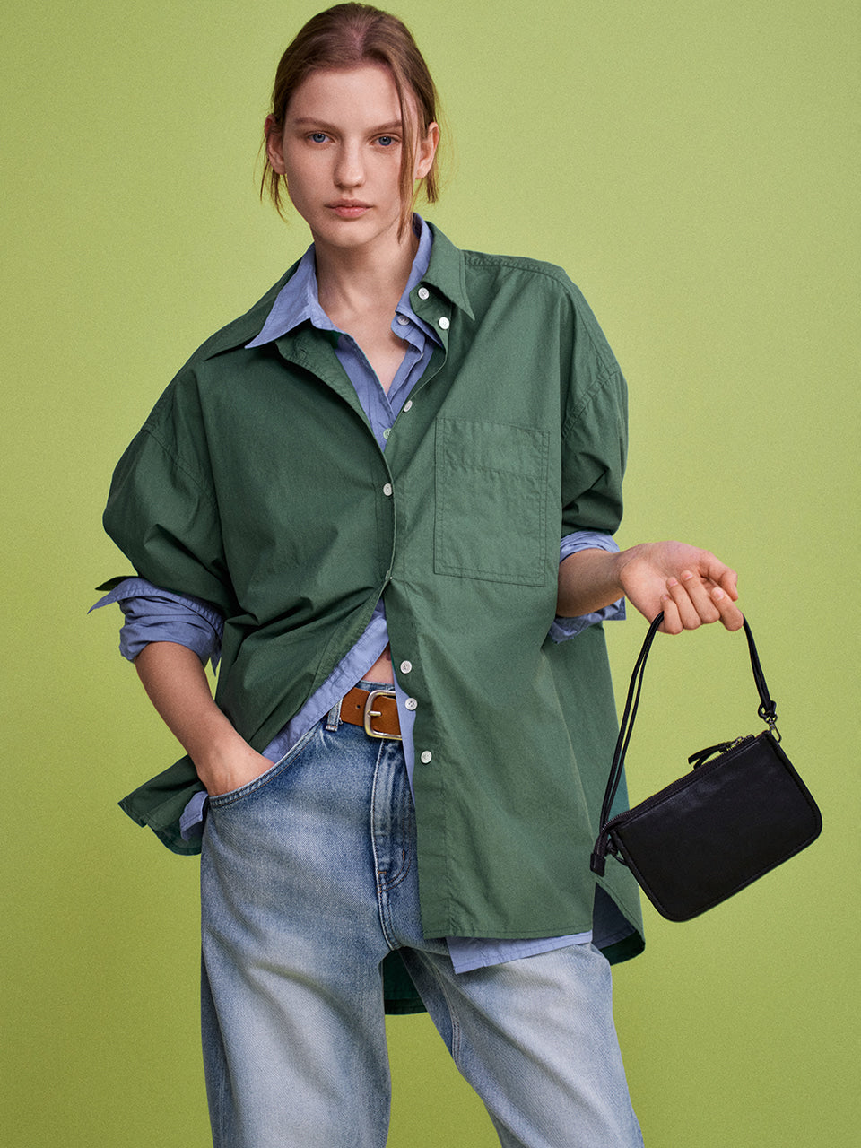 Facade Pattern Gavin Washed Leather Mini Bag black