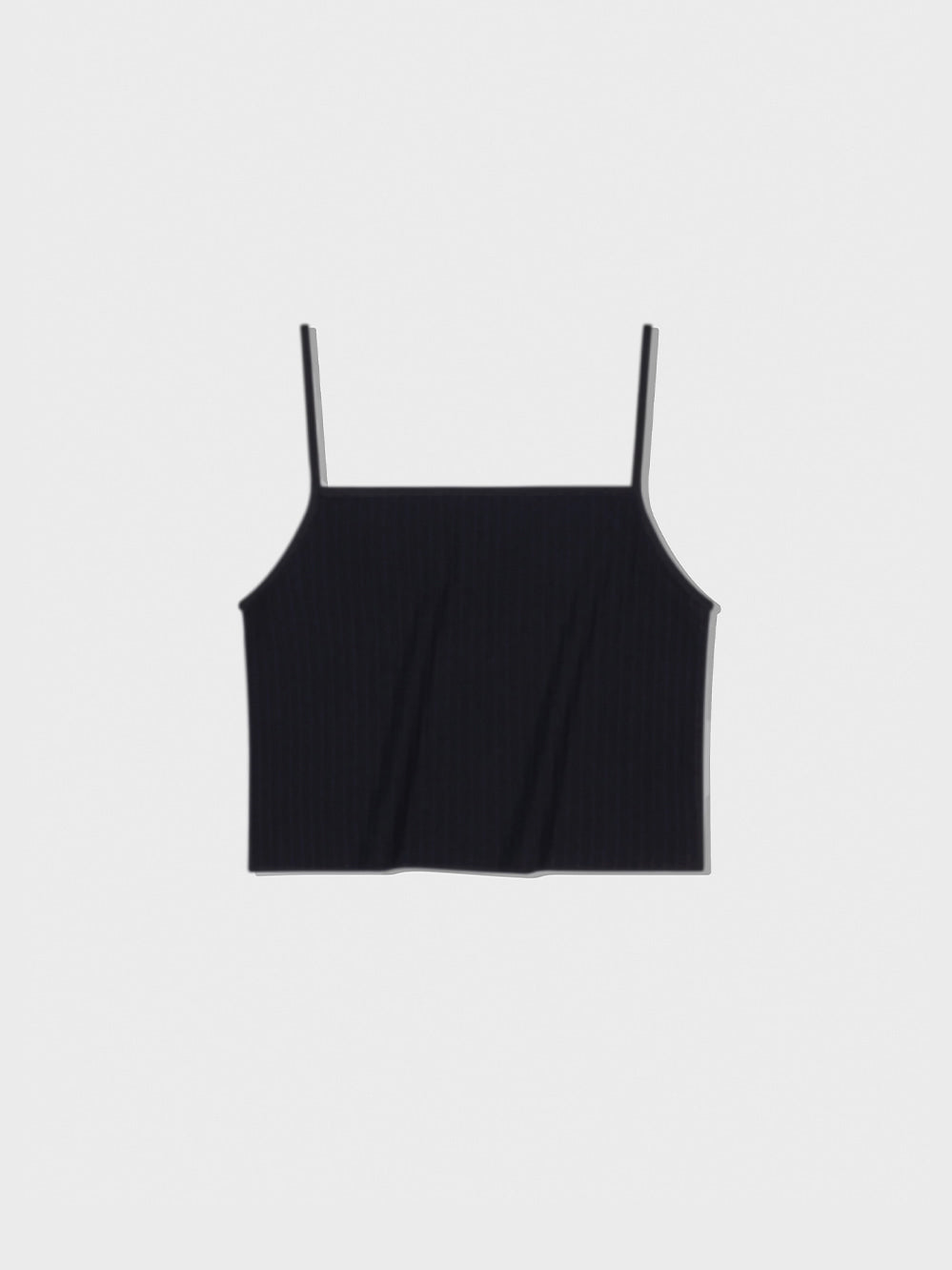 Low Classic Viscose Ribbed Sleeveless Black