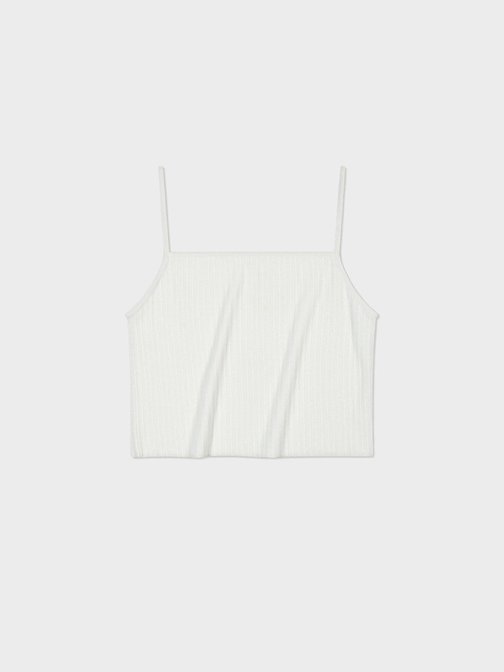 Low Classic Viscose Ribbed Sleeveless Off White