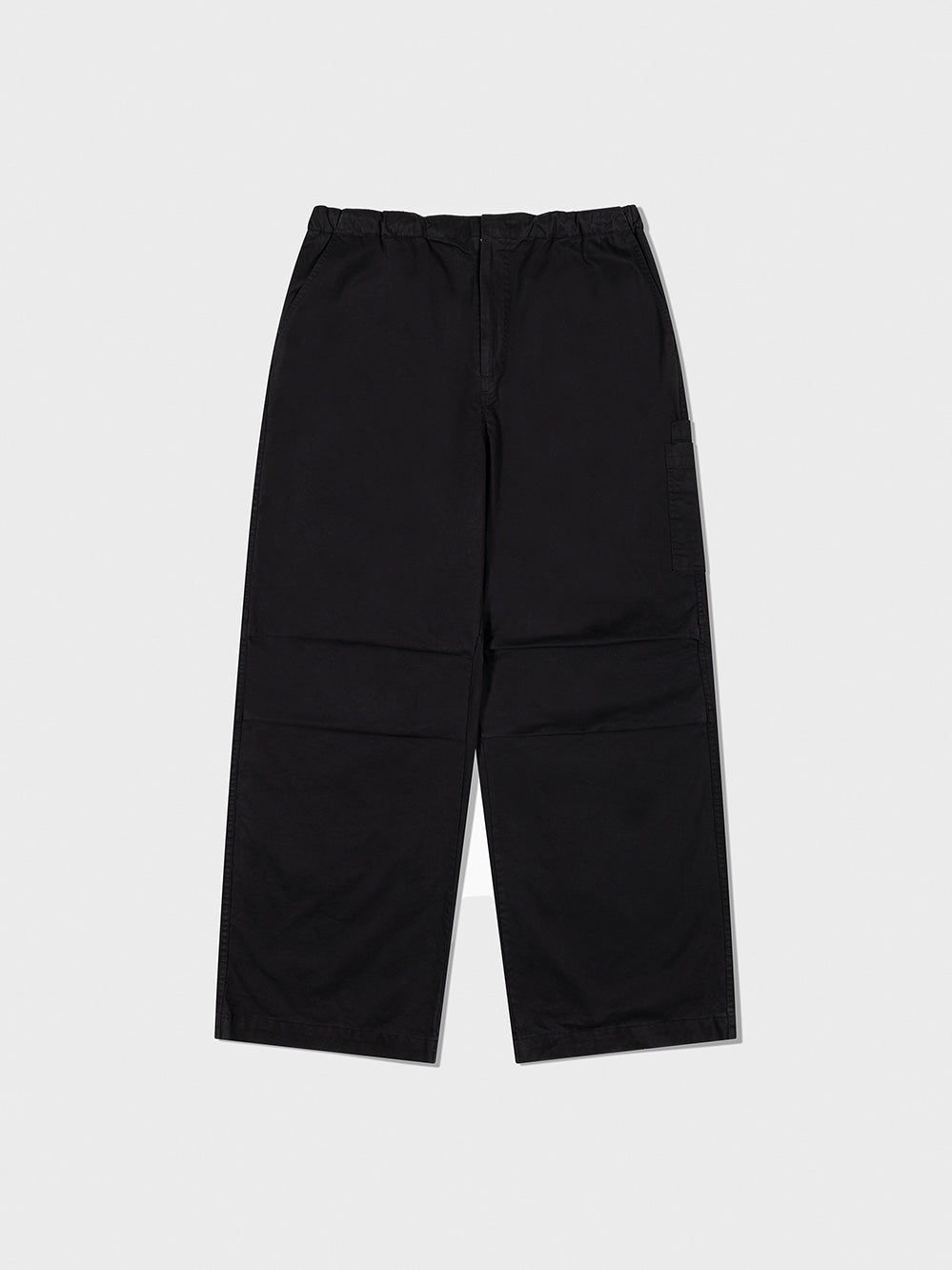 [Low Classic] Washed Cotton Cargo Pants_Black