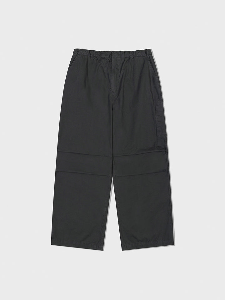 Low Classic Washed Cotton Cargo Pants Charcoal