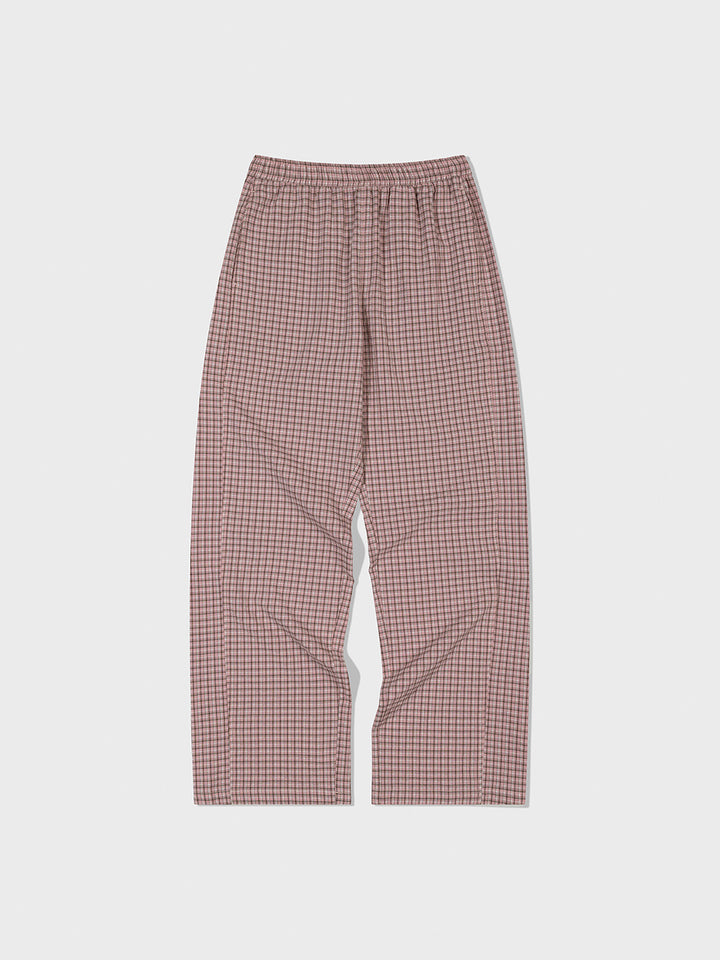 Low Classic Lc Checked Band Pants - Pink