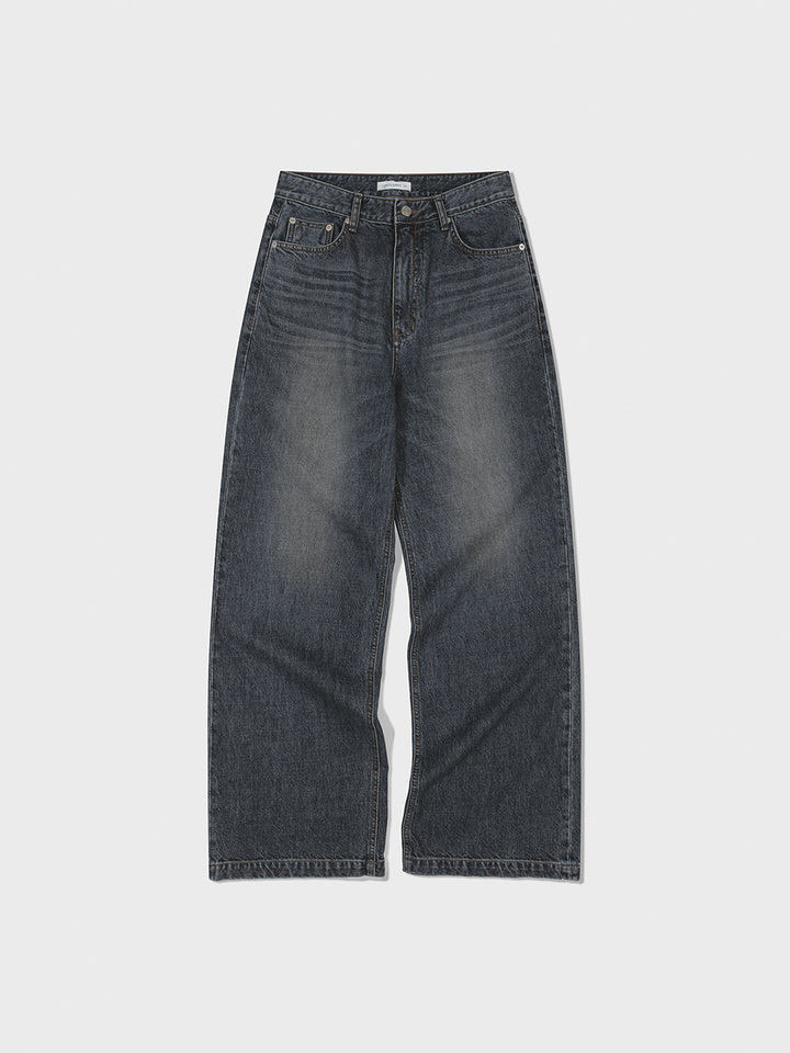Low Classic Loose-Fit Jeans - Grey Blue
