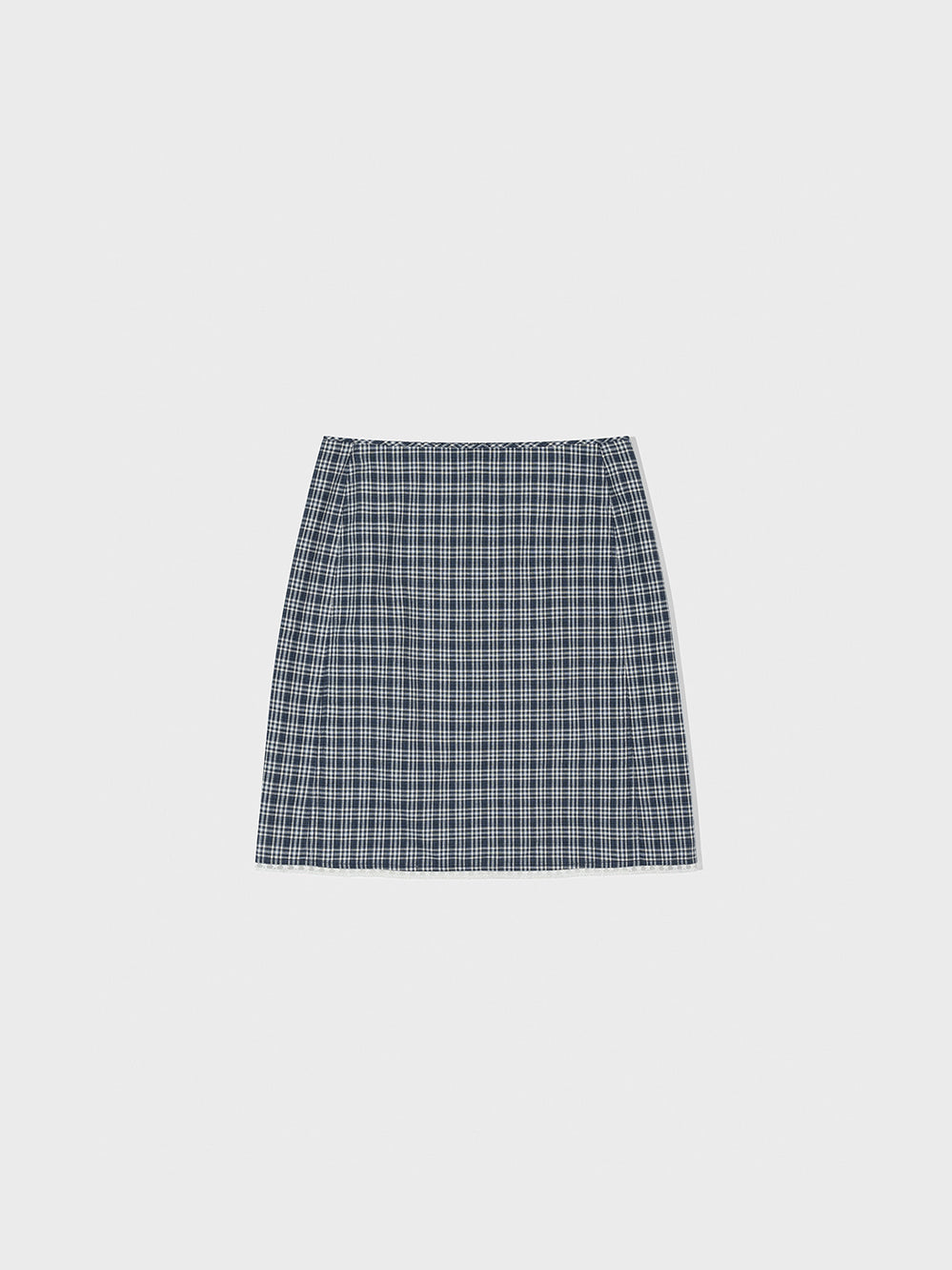 [Low Classic] Lace Midi Skirt_Blue Navy