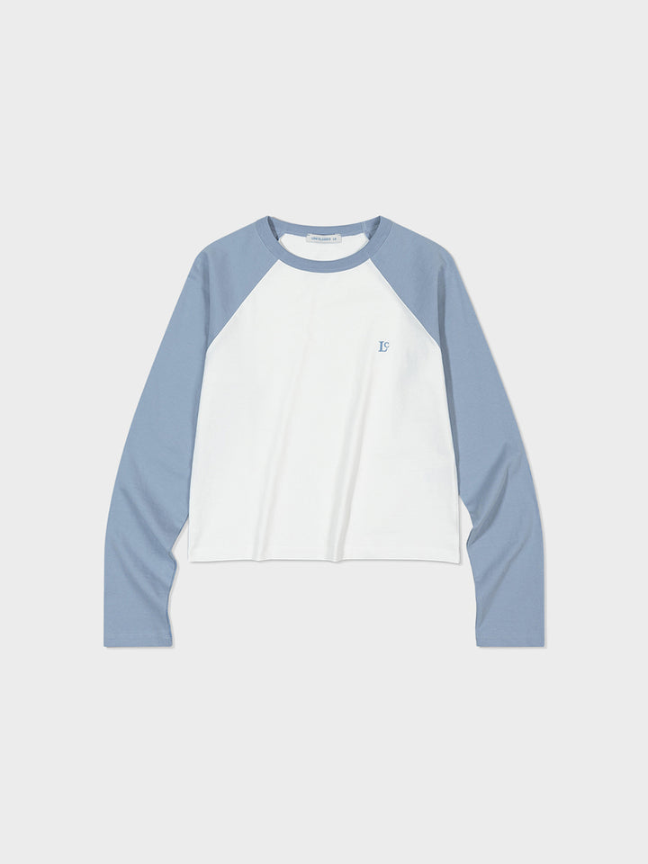 Low Classic Organic Raglan T-Shirt Blue