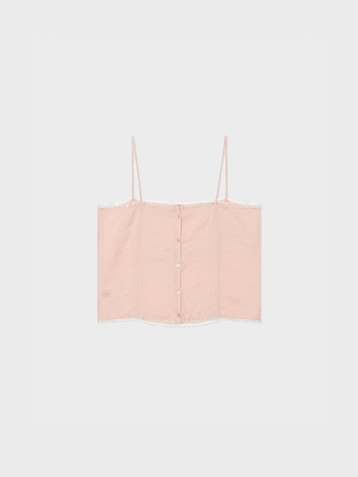 Low Classic Silky Lace Camisole Pink