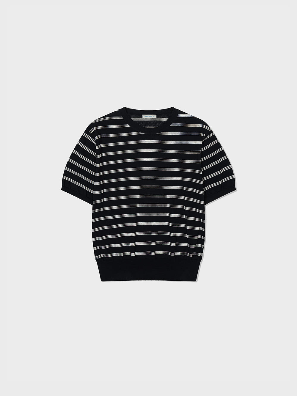 Low Classic Striped Crewneck Knit Tee Black Navy