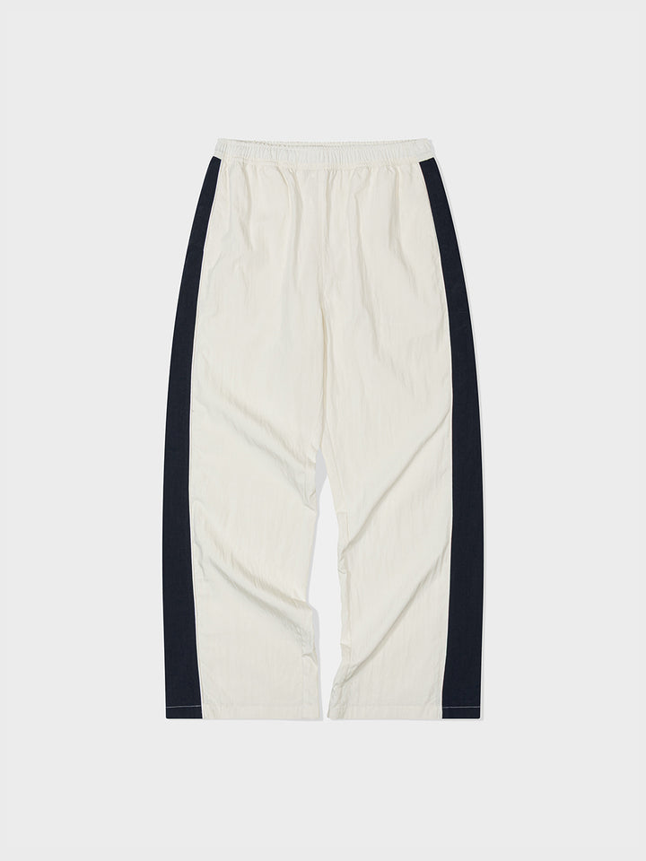 Low Classic Lc Loose-Fit Banding Pants Ivory Navy