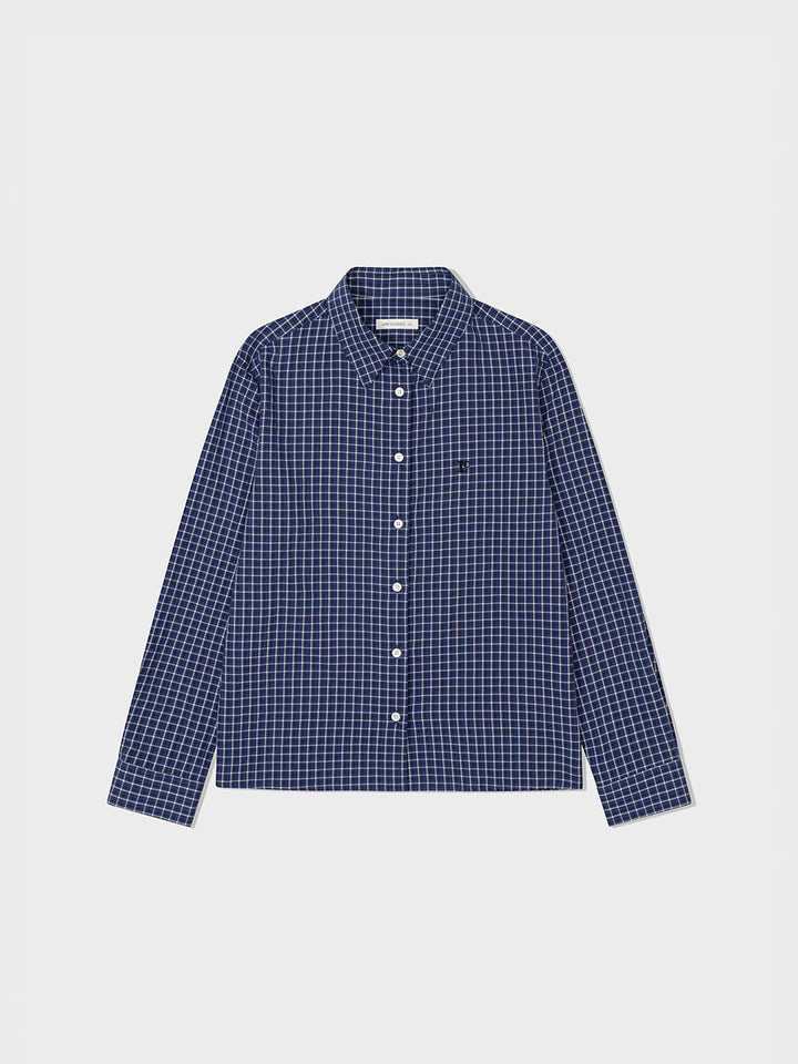 Low Classic Lc Checked Regular-Fit Shirt Blue