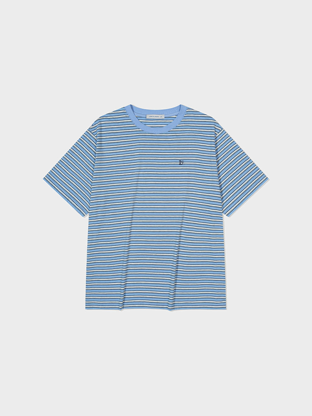 Low Classic Lc Striped Basic T-Shirt Baby Blue