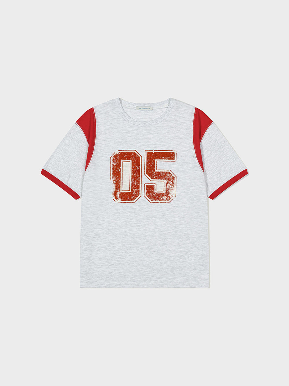 Low Classic Trimming 05 T-Shirt Light Melange Grey