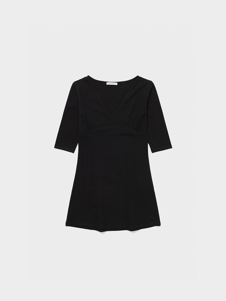 Low Classic Lc V-Neck Mini Dress Black