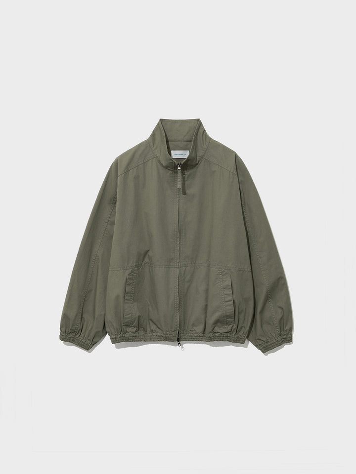 Low Classic Washed Cotton Oversized Blouson Khaki Grey - Low Classic