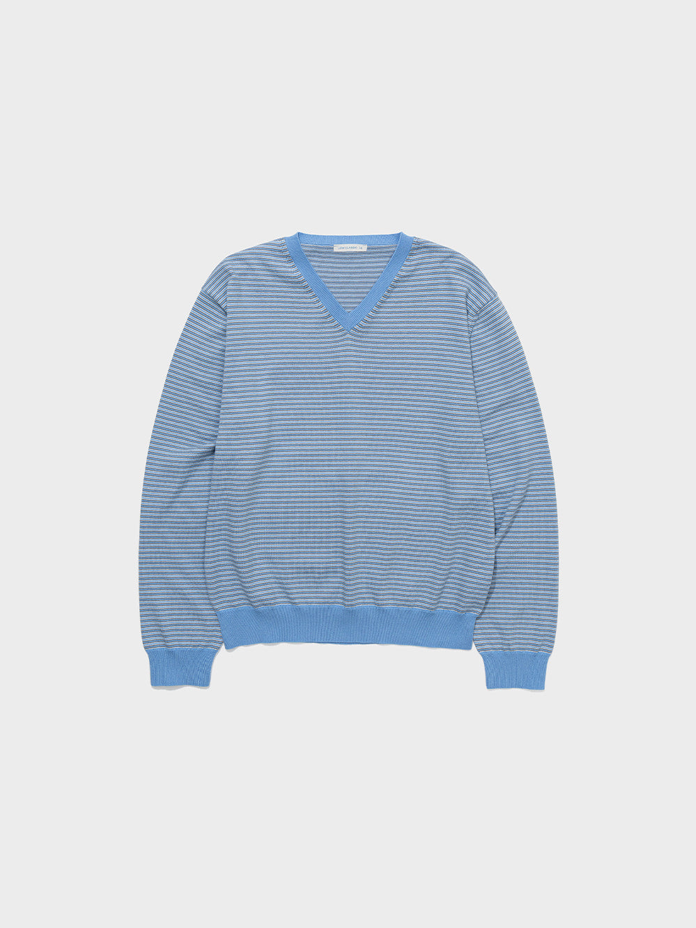 Low Classic Striped V-Neck Sweater Blue