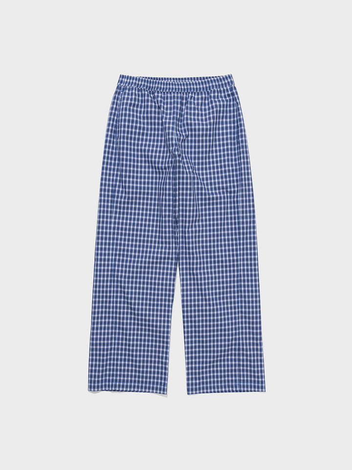 Low Classic Lc Checked Loose-Fit Pants Blue