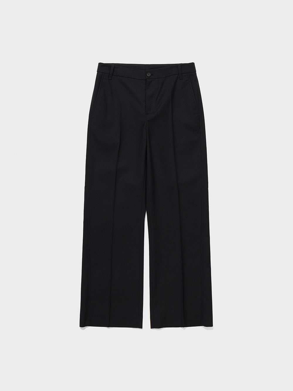 Low Classic Low Rise Straight-Fit Slacks Black