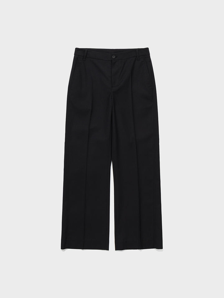 Low Classic Low Rise Straight-Fit Slacks Black - Low Classic