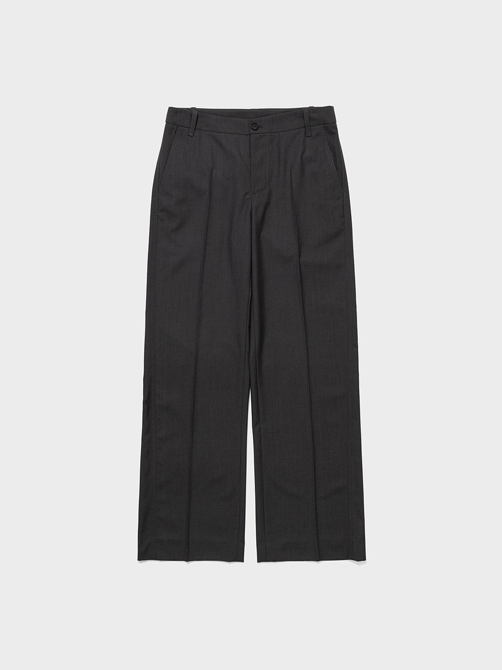 [Low Classic] Low Rise Straight-Fit Slacks_Charcoal