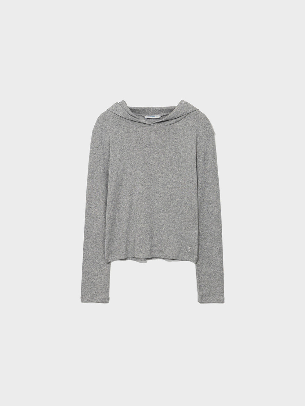 Low Classic Lc Hoodie Tee Melange Grey